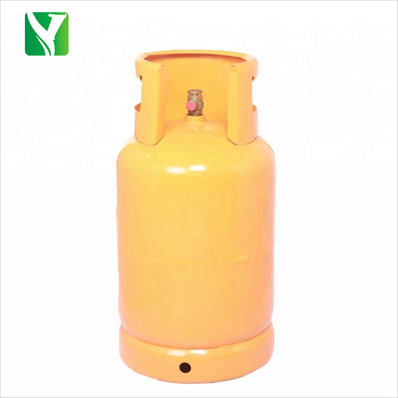 15kg Empty yellow gas bottle domestic gas cylinder home gas tank