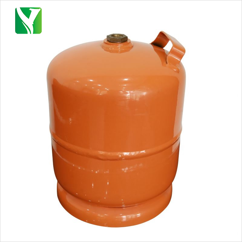 15kg Empty yellow gas bottle domestic gas cylinder home gas tank