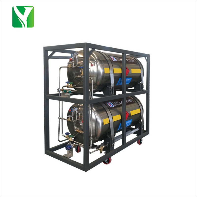 375L-450L-High pressure horizontal welding LNG dewar bottle dewar tank